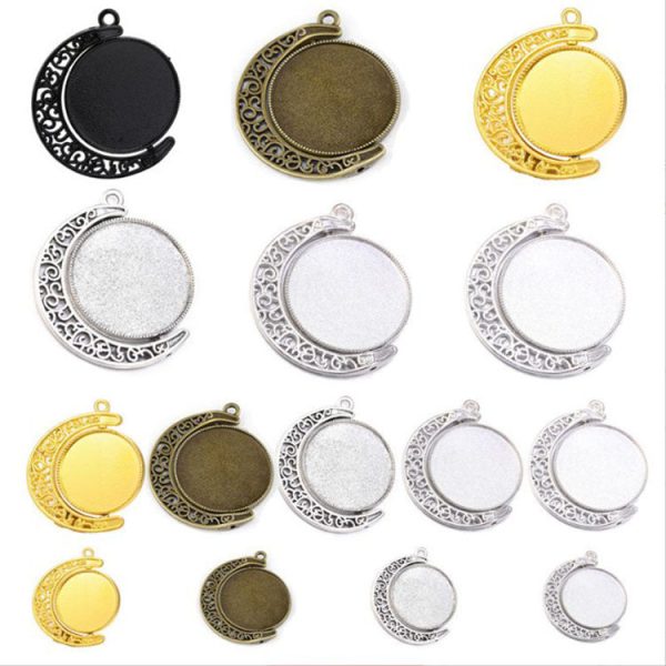 Wholesale 10PCS PACK Alloy 25mm Perfect Circle Rotating Base For Sale