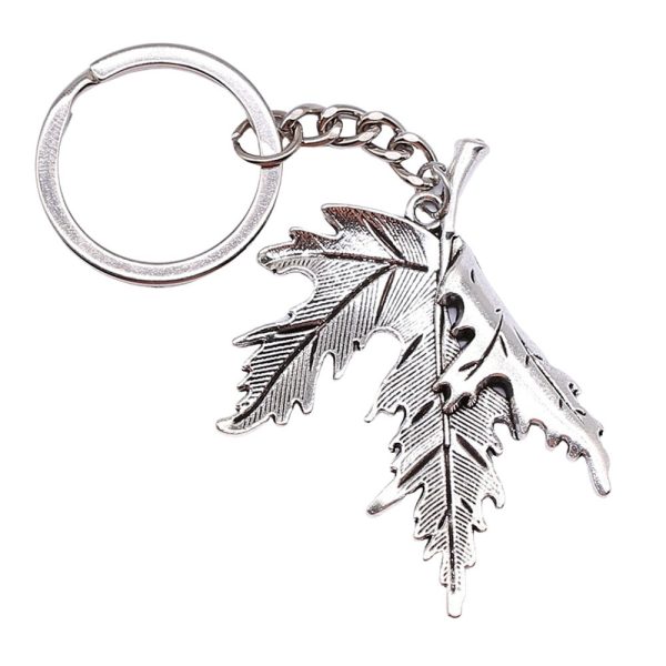 Wholesale 10PCS Leaf Pendant Metal Keychain Online