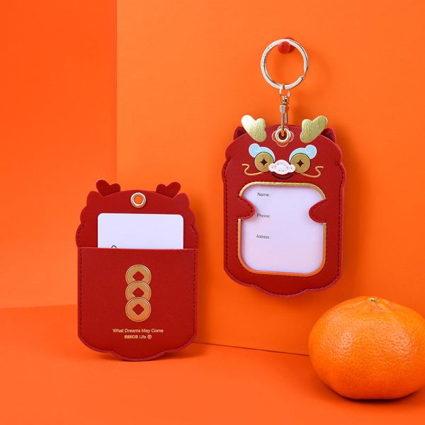 Wholesale Dragon New Year PU Pendant, ID Card Set, Keychain Cheap