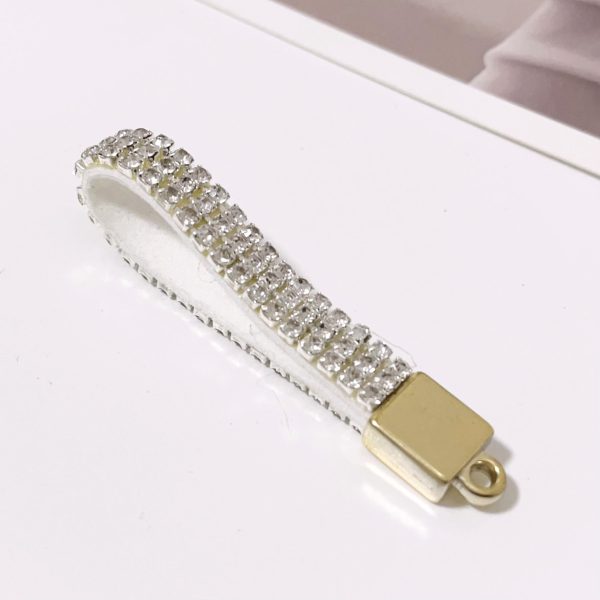 Wholesale 12PCS Rhinestone Hanging Rope Keychains Hot on Sale