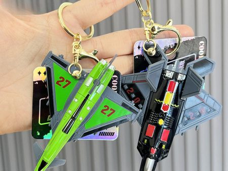 Wholesale Combat Aircraft Model ABS Keychain Cheap