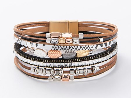 Wholesale Boho Leather Multi-layer Bracelet Online Hot Sale