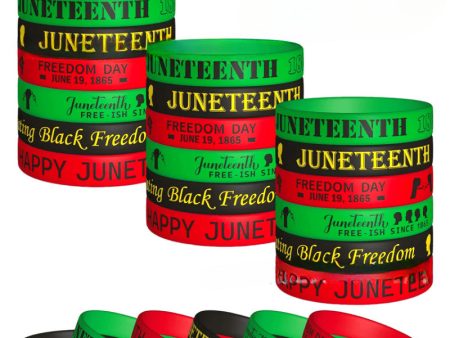 Wholesale 20pcs Freedom Day Black Juneteenth Bracelet Hot on Sale