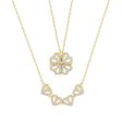 Wholesale Love Four-leaf Clover Stacking Necklace For Sale