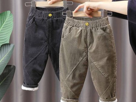 Wholesale Children s Plush and Thick Corduroy Cotton Pants For Sale