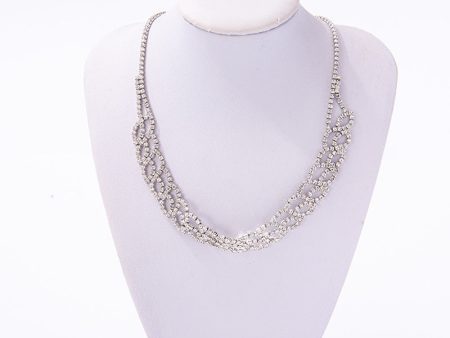 Wholesale Diamond Inlaid Flat Mouth Chain Necklaces For Discount