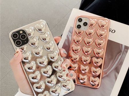 Wholesale Electroplated Three-dimensional Love Phone Cases Supply