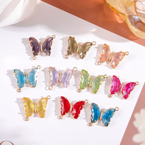 Wholesale Crystal Butterfly Double Pendant on Sale