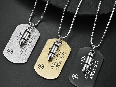 Wholesale Double-layer Pendant Titanium Steel Necklace on Sale