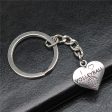 Wholesale 10PCS I Love Volleyball Love Pendant Metal Keychain Hot on Sale