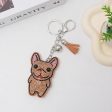 Wholesale Velvet Cartoon Dog Fighting Hot Diamond Keychains Online Hot Sale