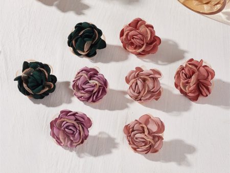 Wholesale Vintage Style Fabric Flower Earrings For Discount