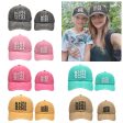 Wholesale Cotton Parent-child Three-row Letter MAMA MINI Baseball Cap Online Hot Sale