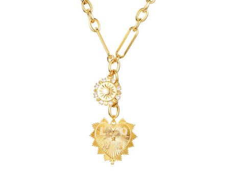 Wholesale 18k Real Gold Electroplated Love Necklace Online Hot Sale