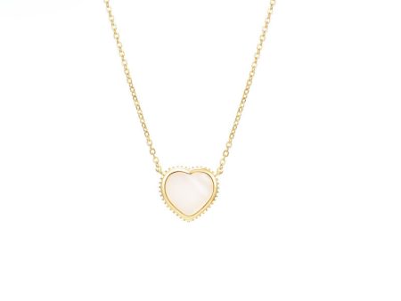 Wholesale Valentine s Day Stainless Steel Heart Fritillary Necklace Cheap