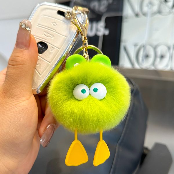 Wholesale Duck Plush Ball Keychain Fashion