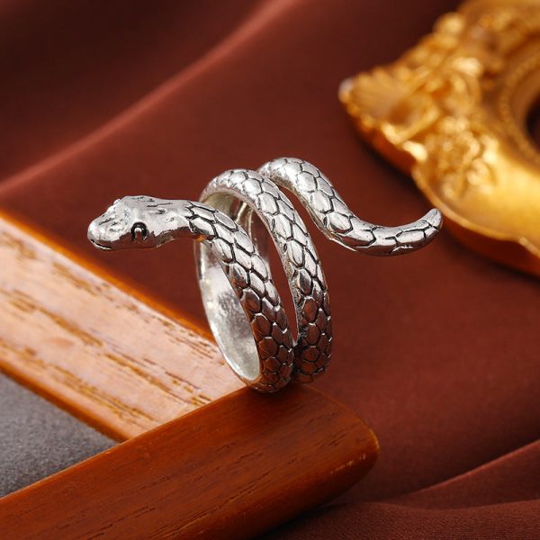 Wholesale Vintage Snake Bone Exaggerated Ring Discount