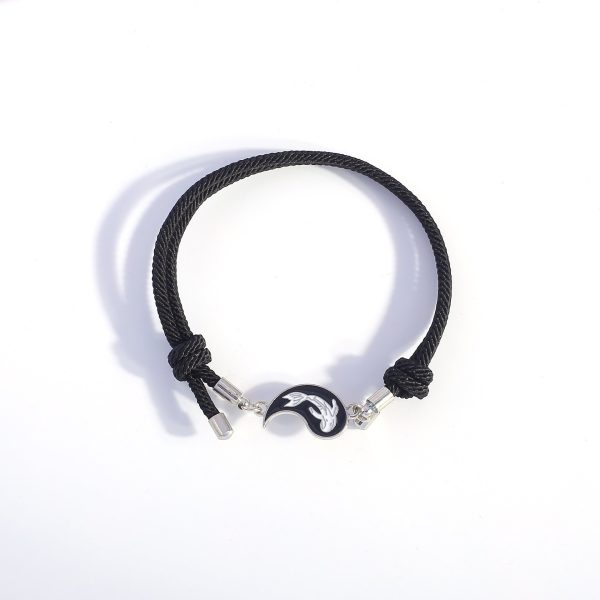 Wholesale Ancient Tai Chi Bagua Braided Magnetic Bracelet on Sale