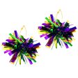 Wholesale 2 Pairs pack Carnival Shiny Big Ball Fireworks  Mardi Gras Earrings For Cheap