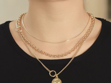 Wholesale DIY Metal Multi-layer Cuban Chain Stacked Sweater Chain For Sale