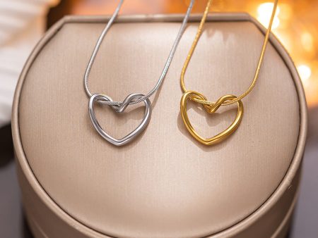 Wholesale Valentine s Day Titanium Steel Love Necklaces Online Hot Sale