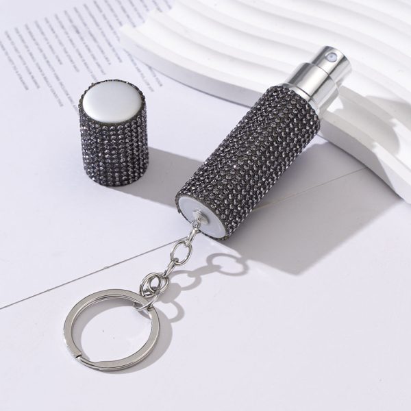 Wholesale Diamond-encrusted Perfume Bottle Portable Keychain Online