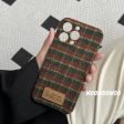 Wholesale Plaid Woven Plush Phone Cases For Cheap