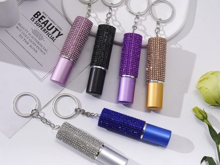 Wholesale 10ml Rhinestone Perfume Separately Bottled Portable Key Chain Sale