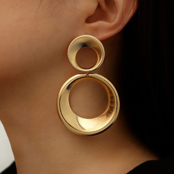 Wholesale Alloy Electroplated Drop-shaped Gourd Earrings Discount