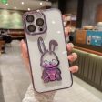 Wholesale Electroplated TPU Three-dimensional Rabbit Quicksand Phone Cases Online Sale