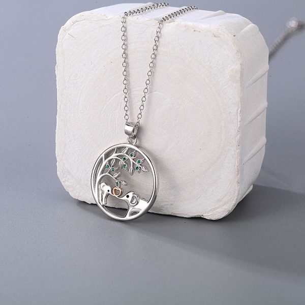 Wholesale 925 Silver Elephant Love Necklace Supply