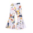 Wholesale Children s Abstract Printed Cotton Denim Flared Pants Cheap