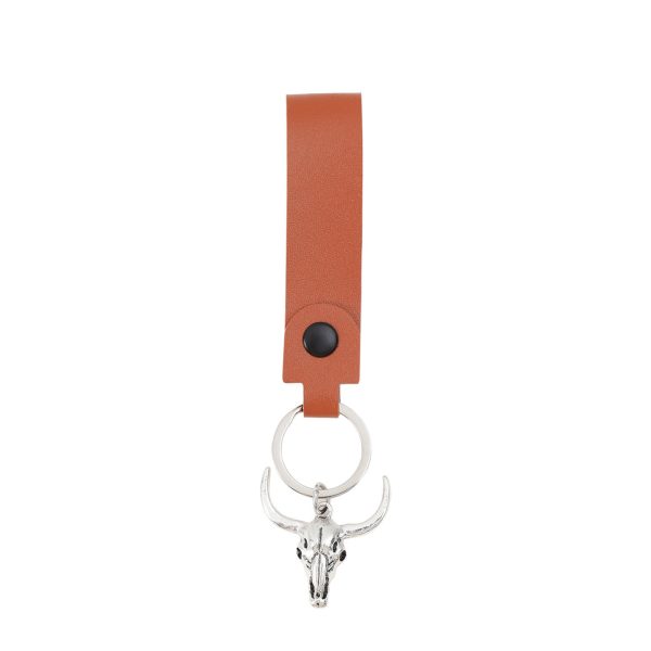 Wholesale Vintage Cowhead Leather Keychains For Sale