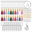 Wholesale 10PCS Creative Tassel Acrylic Keychain Online