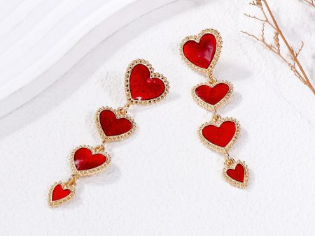 Wholesale Valentine s Day Tassels, Love Alloy Earrings Online now