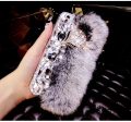 Wholesale Diamond Inlaid Fox Head Plush Phone Cases Fashion