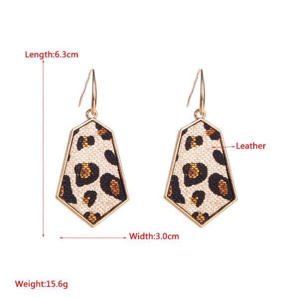 Wholesale Alloy Diamond Super Flash Leather Earrings Online now