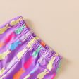 Wholesale Cotton Children s Flying Sleeve Candy Flower Colored Trumpet Pants Set Supply