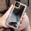 Wholesale TPU Diamond Border Makeup Mirror Phone Cases Fashion