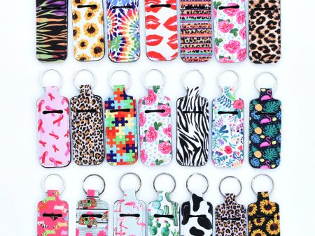 Wholesale Cactus Leopard Print Rose Flower Lipstick Set Keychain Cheap