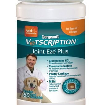 Sergeant s Vetscription Joint-Eze Plus For Dog 60 chew Cheap