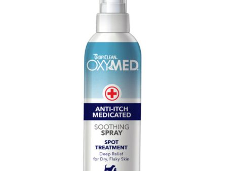 15% OFF: Tropiclean OxyMed Anti-Itch Medicated Spot Treatment Spray for Cats & Dogs 8oz Online Hot Sale