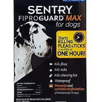 Sentry Fiproguard Max Flea And Tick Squeeze-On For Dogs 40Kg To 60Kg 3ct For Discount