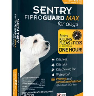 Sentry Fiproguard Max Flea And Tick Squeeze-On For Dogs Up To 10Kg 3ct For Cheap