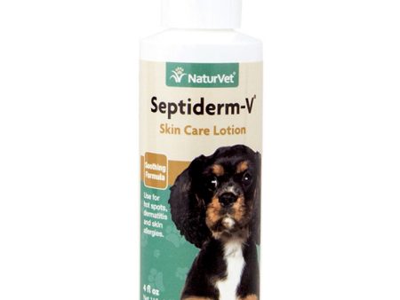 15% OFF: NaturVet Septiderm-V Skin Care Lotion For Problem Skin 4oz Online Sale